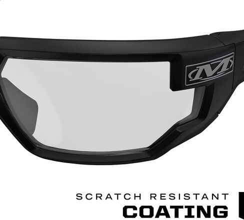 Mechanix Wear: نظارات أمان Vision Type-X مع تقنية متقدمة مضادة للضباب، ومقاومة للخدش، وإطار أسود، ونظارات واقية، وخفيفة الوزن، ومعابد جيدة التهوية، للاستخدام الداخلي والخارجي (عدسة شفافة) in Saudi Arabia