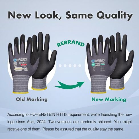 KAYGO Safety Work Gloves MicroFoam Nitrile Coated-3 Pairs, KG18NB,Seamless Knit Nylon Glove with Black Micro-Foam Nitrile Grip,Ideal for General Purpose,Automotive,Home Improvement, Large, Grey in Saudi Arabia