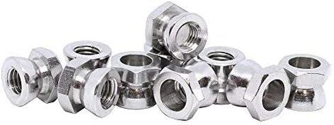 (10pcs) BelMetric M10 Tamper Proof Security Break Off Shear Nut Stainlesss Steel NSHEAR10SS in Saudi Arabia