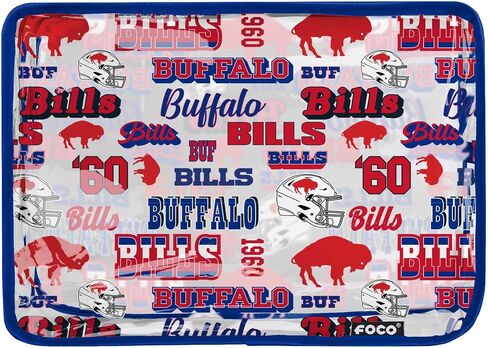 FOCO NFL Unisex-Adult NFL Team Logo Repeat Retro Print Clear Cosmetic Bag in Saudi Arabia