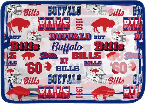 FOCO NFL Unisex-Adult NFL Team Logo Repeat Retro Print Clear Cosmetic Bag in Saudi Arabia