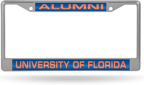 إطار من الكروم مقطوع بالليزر مقاس 12 بوصة × 6 بوصة من Rico Industries NCAA Florida Gators - ملحقات السيارة/الشاحنة/سيارات الدفع الرباعي in Saudi Arabia