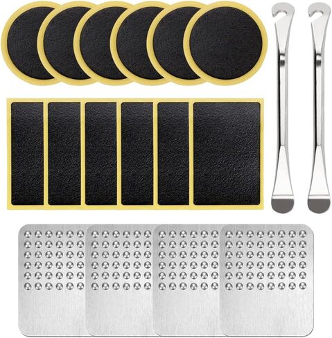 18Pcs Bicycle Tire Patches Puncture Repair Kit in Kuwait