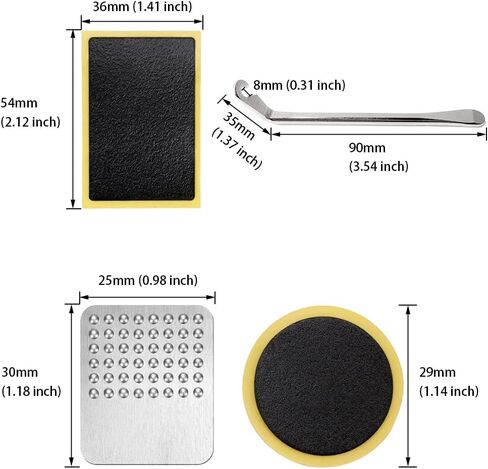 18Pcs Bicycle Tire Patches Puncture Repair Kit in Kuwait