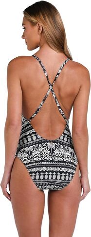 Sunshine 79 Women's Standard Plunge Mio One Piece Swimsuit, Ivory//Ivory Coast, 8 in Kuwait
