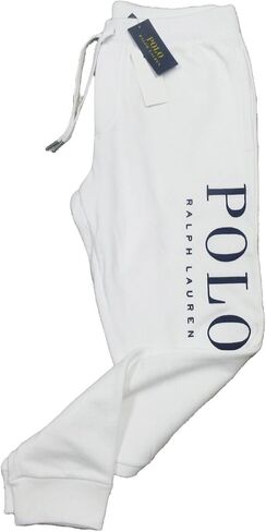 POLO RALPH LAUREN Men's Alpha Fleece Sweatpants (Polo White,XXL), XX-Large in Saudi Arabia
