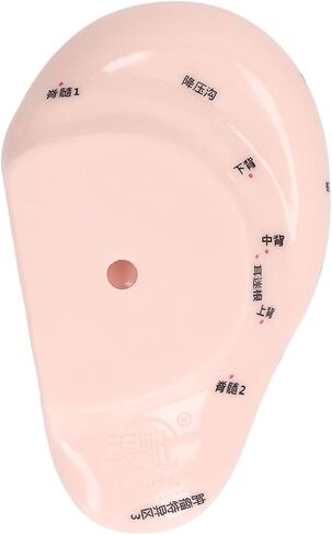 Ear Acupuncture Point Sticks Set, Silicone Ear Acupoint Model 17cm Ear Point Telescopic Probe Tweezers 600PCS Auricular Patches Ear Seed Acupressure Kit Ear Press Seeds Pressure Ears Stickers in Saudi Arabia