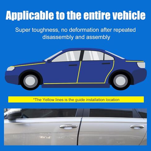 حافة مطاطية ذاتية اللصق، شريط حماية لحافة قناة U للصفائح المعدنية، مناسب 1/16 بوصة (1.6 مم)، مادة EPDM سوداء 5 أقدام (1.5 متر) in Kuwait