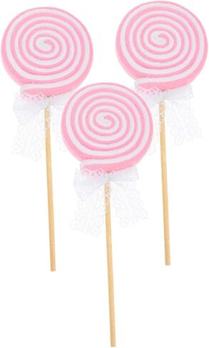 3 قطع من ديديسيون مصاصة عيد الميلاد من القطيفة لتزيين الزفاف الصناعي نموذج طعام عيد الميلاد البلاستيكي بالنعناع القطيفة مشهد الحلوى الزائف دعائم تزيين الحلوى العملاقة in Kuwait