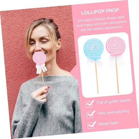 3 قطع من ديديسيون مصاصة عيد الميلاد من القطيفة لتزيين الزفاف الصناعي نموذج طعام عيد الميلاد البلاستيكي بالنعناع القطيفة مشهد الحلوى الزائف دعائم تزيين الحلوى العملاقة in Kuwait