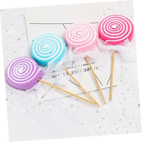 3 قطع من ديديسيون مصاصة عيد الميلاد من القطيفة لتزيين الزفاف الصناعي نموذج طعام عيد الميلاد البلاستيكي بالنعناع القطيفة مشهد الحلوى الزائف دعائم تزيين الحلوى العملاقة in Kuwait