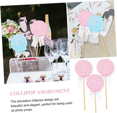 3 قطع من ديديسيون مصاصة عيد الميلاد من القطيفة لتزيين الزفاف الصناعي نموذج طعام عيد الميلاد البلاستيكي بالنعناع القطيفة مشهد الحلوى الزائف دعائم تزيين الحلوى العملاقة in Kuwait