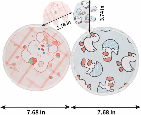 2 Sets of Collapsible Reflector Photography Accessory Folding Flying Disc Folding Pocket Toy Cute Girl Folding Hand Fan Labor Day Christmas Outdoor Party Travel Weddings Gifts in Saudi Arabia