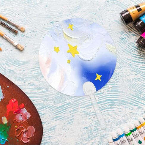 10 قطع من مراوح الرسم الدائرية، مراوح محمولة مستديرة، مراوح جيب فارغة، مراوح يد شفافة، مراوح على الطراز الصيني، مروحة ديكور للحرف اليدوية اليدوية، ديكورات المنزل، أداء الرقص، هدايا حفلات الزفاف in Kuwait