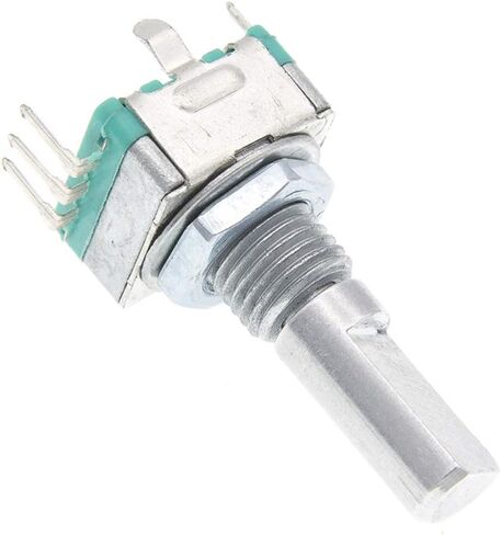 6PCS EC11 Rotary Encoder Code Switch 5Pins 20mm Digital Potentiometer Push Button Switch for Arduino with 6PCS Knob Cap in Saudi Arabia