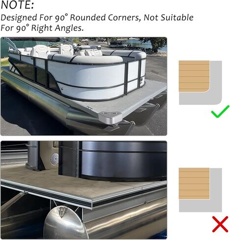 أغطية زوايا سطح السفينة من الألومنيوم على طراز Crest - من أجل # Crest PA - سميكة بما يكفي للقوة العالية ومقاومة الصدمات - وليس 90 زاوية قائمة - الارتفاع: 3-1/8 بوصة إلى 3-3/16 بوصة الجزء العلوي: 3-1/8 بوصة إلى 3-3/16 بوصة (عبوتان) in Kuwait