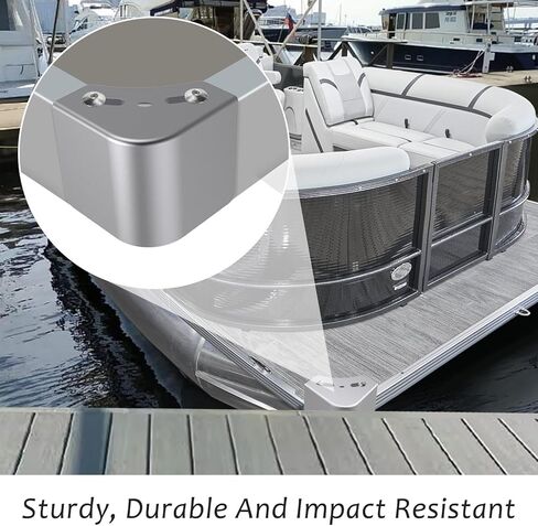 أغطية زوايا سطح السفينة من الألومنيوم على طراز Crest - من أجل # Crest PA - سميكة بما يكفي للقوة العالية ومقاومة الصدمات - وليس 90 زاوية قائمة - الارتفاع: 3-1/8 بوصة إلى 3-3/16 بوصة الجزء العلوي: 3-1/8 بوصة إلى 3-3/16 بوصة (عبوتان) in Kuwait