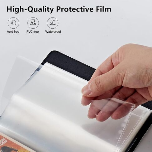 Small Photo Album 5x7 inch 120 Pictures PU Leather Photo Albums with Transparent Inner Pockets and Elastic Band for Wedding Boys Girl Travel Family Pictures - Mountains in Saudi Arabia