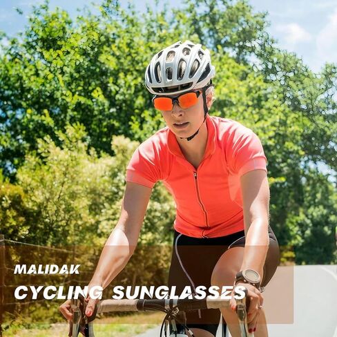 MALIDAK Polarized Sunglasses Men, Cycling Sun Glasses for Men Womens Youth, UV400 Protection Sports Sunglasses for Baseball in Kuwait