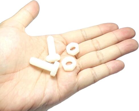 20 قطعة M8x25mm مجموعة صواميل براغي سداسية من النايلون الأبيض، ومسامير سداسية بيضاء، وصواميل سداسية، ومسامير وصواميل بلاستيكية. صواميل براغي سداسية بيضاء بخيط كامل. صواميل سداسية من النايلون ومسامير. براغي سداسية الرأس مع صواميل من النايلون. in Kuwait