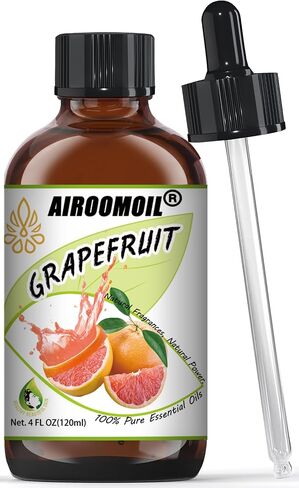Pure Grapefruit Essential Oil - Fresh Citrus Scent Aromatherapy for Diffusers, Candle Soap Making, Massage Oil 4 Fl Oz in Saudi Arabia