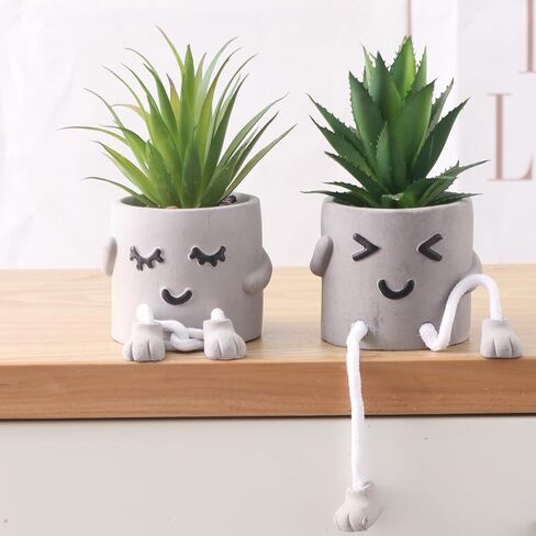 3Pcs Small Fake Plants in Cute Pots Artificial Succulents Plants for Home Office Living Room Bathroom Kitchen Window Desk Shelf Décor in Saudi Arabia