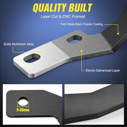 Nilight Ditch Light Bracket Light Bracket Mount Brackets for Front A-Pillar A-Pillar Auxiliary Offroad LED Pod Light Work Lights على F150 Raptor 2017-2023 F-150 2015-2023، ضمان لمدة عامين in Saudi Arabia