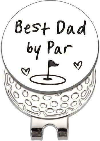 Fathers Day Present for Husband from Wife Gag Gifts for Dad from Daughter Best Dad by Par Golf Ball Marker New Daddy Birthday Gifts for First Time Dad to Be Valentines Day Christmas Magnetic Hat Clip in Saudi Arabia