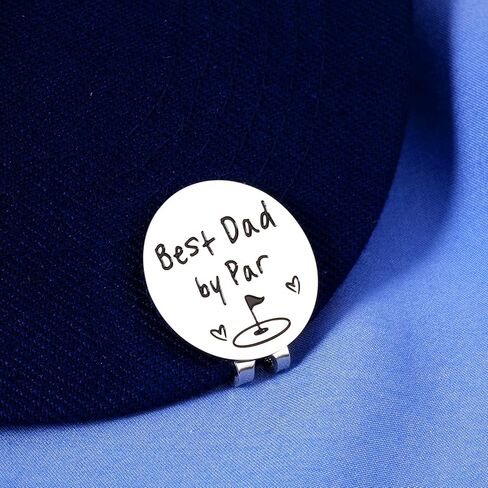Fathers Day Present for Husband from Wife Gag Gifts for Dad from Daughter Best Dad by Par Golf Ball Marker New Daddy Birthday Gifts for First Time Dad to Be Valentines Day Christmas Magnetic Hat Clip in Saudi Arabia