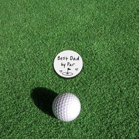 Fathers Day Present for Husband from Wife Gag Gifts for Dad from Daughter Best Dad by Par Golf Ball Marker New Daddy Birthday Gifts for First Time Dad to Be Valentines Day Christmas Magnetic Hat Clip in Saudi Arabia