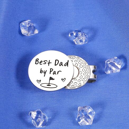 Fathers Day Present for Husband from Wife Gag Gifts for Dad from Daughter Best Dad by Par Golf Ball Marker New Daddy Birthday Gifts for First Time Dad to Be Valentines Day Christmas Magnetic Hat Clip in Saudi Arabia