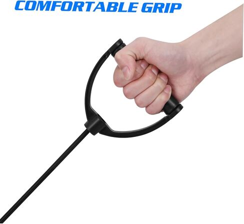 زوج واحد من أربطة مقاومة السائر مع مقابض لملحقات معدات اللياقة البدنية - حبال التمرين لآلة السائر، والتمرين، والتدريب، وتنعيم العضلات، واستخدام صالة الألعاب الرياضية in Kuwait