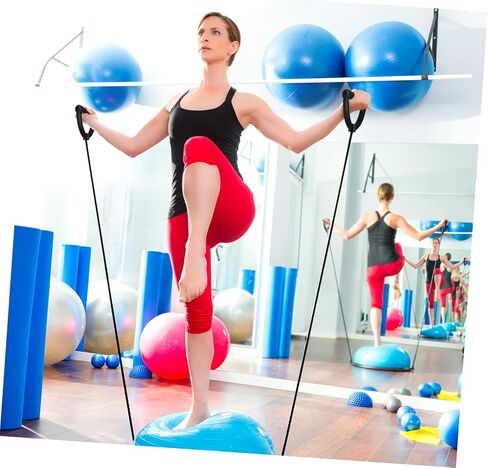 زوج واحد من أربطة مقاومة السائر مع مقابض لملحقات معدات اللياقة البدنية - حبال التمرين لآلة السائر، والتمرين، والتدريب، وتنعيم العضلات، واستخدام صالة الألعاب الرياضية in Kuwait