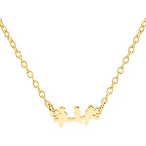 Three Little Birds Delicate Flying Birds Pendant Bird Necklace