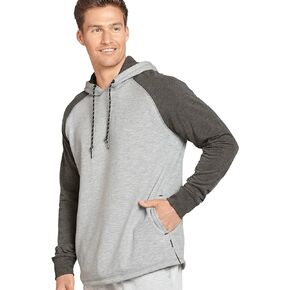 Jockey Men's Casualwear Colorblocked Lightweight Fleece Pullover Hoodie