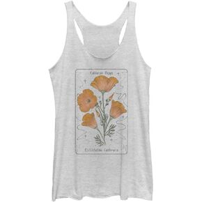 Fifth Sun California Poppy Tarot Women's Fast Fashion Racerback Tank Top