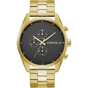 by Bulova Men's min/Max 6-Hand Chronograph Watch, Gold-Tone Stainless Steel, 44mm (Model: 44A113) in Kuwait