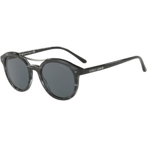 GIORGIO ARMANI AR8007-5595R5 Sunglasses STRIPED GREY W/GREY LENS 48mm