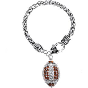 Softball Soccer Basketball Football Volleyball Baseball Bracelet Women Zircon, Alloy Jewelry