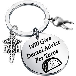CENWA Dentist Gift Dental Hygienist Gift Dental Keychain Will Give Dental Advice For Tacos