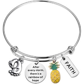 SEIRAA IVF Infertility bracelet After Every Storm There is a Rainbow of Hope Bracelet Infertility Mom Jewelry IVF Encouragement Gift for Her