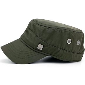 Masktide Waterproof Army Cadet Caps for Men Quick Dry Military Cadet Hats for Women Flat Top Patrol Castro Corps Dad Hat