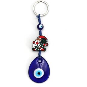 Evil Eye Keychain Devil's Eye Key Chain Palm Charm For Women Men Car Bag Purse Keychain Blue Eye Pendant Decoration