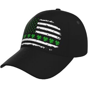 St Patrick's Day Shamrocks Baseball Caps for Women Men Clover Hat Adjustable Trucker Hat Irish Gifts