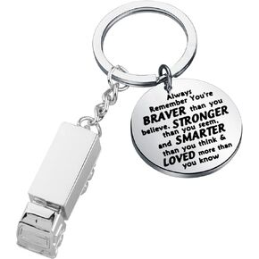 BNQL Truck Keychain Truck Driver Gifts Trucker Boyfriend Husband Gifts Trucker Gifts for Truck Lovers Semi Truck Key Chain