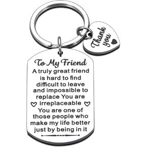 Valentines Day Gifts for Her Friendship Gifts for Best Friends Women Men, Christmas Stocking Stuffers for Women Birthday Gifts, Sentimental Gifts for Bestie Coworker, Best Friend Keychain for Women