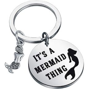 HOLLP Mermaid Theme Gift Beach Jewelry Unique Backpack Handbag Purse Accessories Keychain