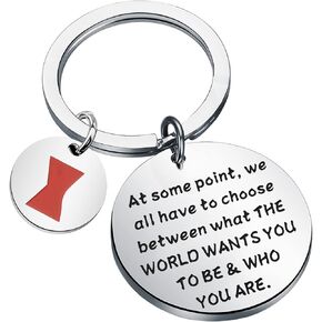 Lywjyb Birdgot Movie Inspired Gift We All Have To Choose Between What The World Wants You to Be & Who You Are Keychain