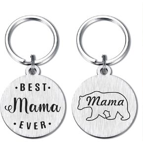سوسيكيو هدايا ماما بير، سلسلة مفاتيح بعبارة Best Mama Ever على الإطلاق، هدية عيد ميلاد شخصية مضحكة للنساء in Kuwait