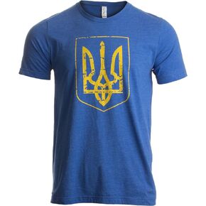 Ukraine Pride | Vintage Style, Retro-Feel Ukrainian Coat of Arms Unisex T-Shirt